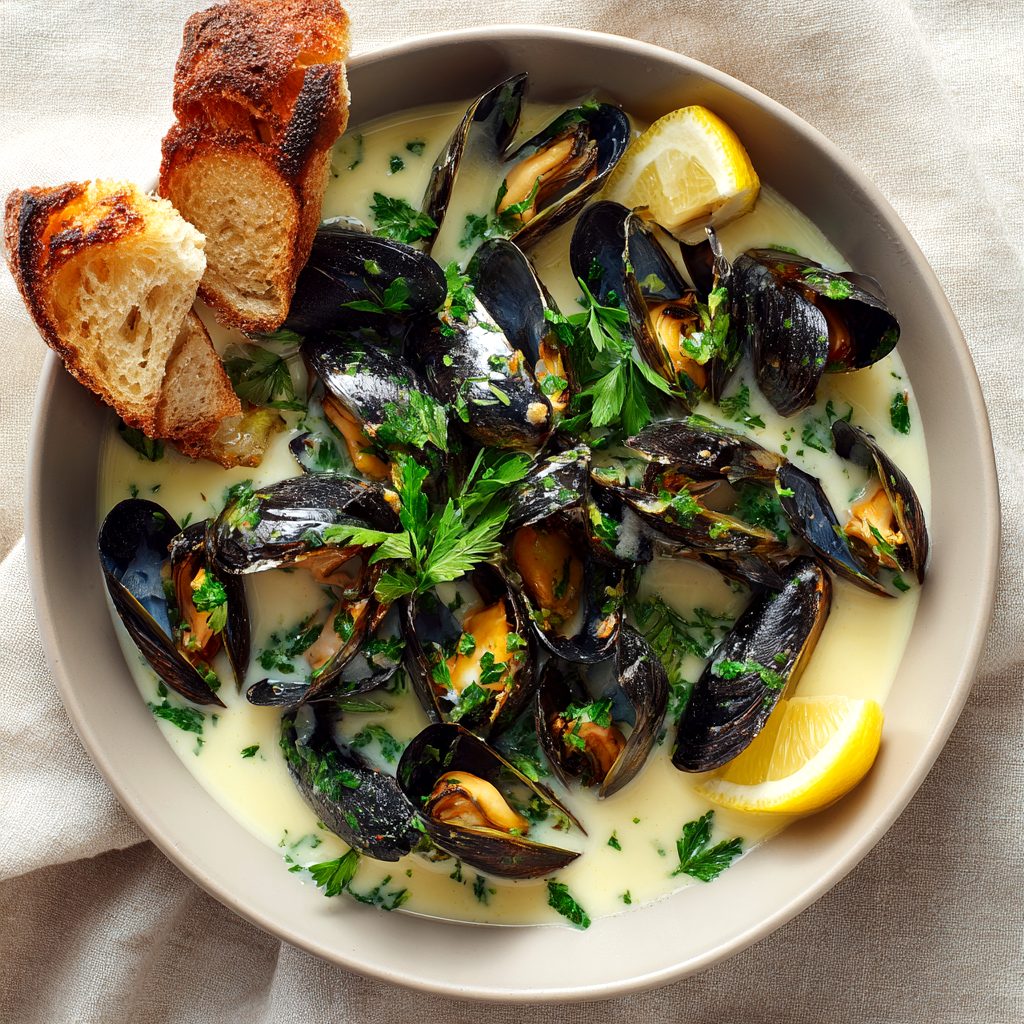 Menai mussels at The Peppermill